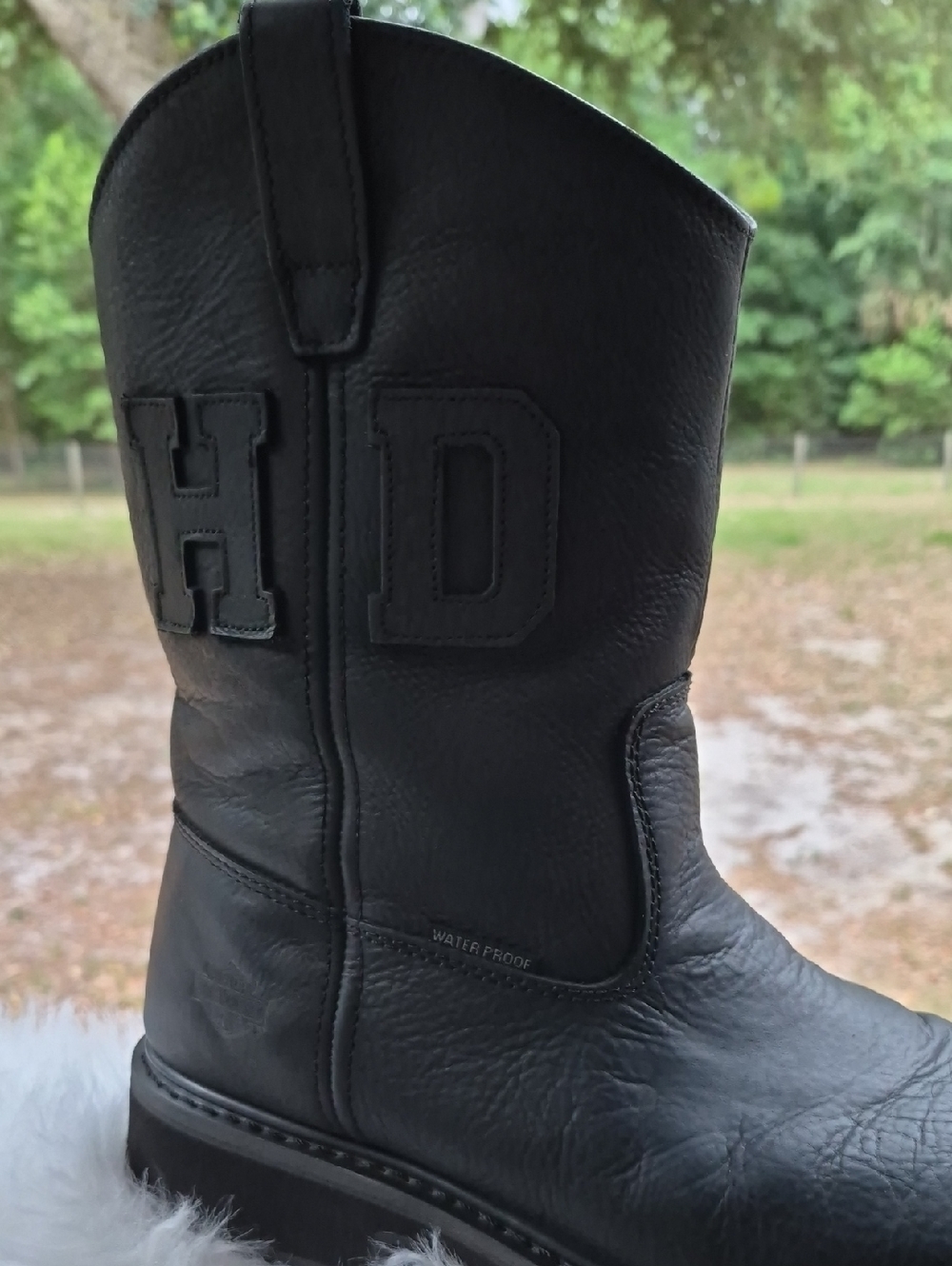 Genuine "120th" Anniversary "HARLEY DAVIDSON" Leather waterproof Boot